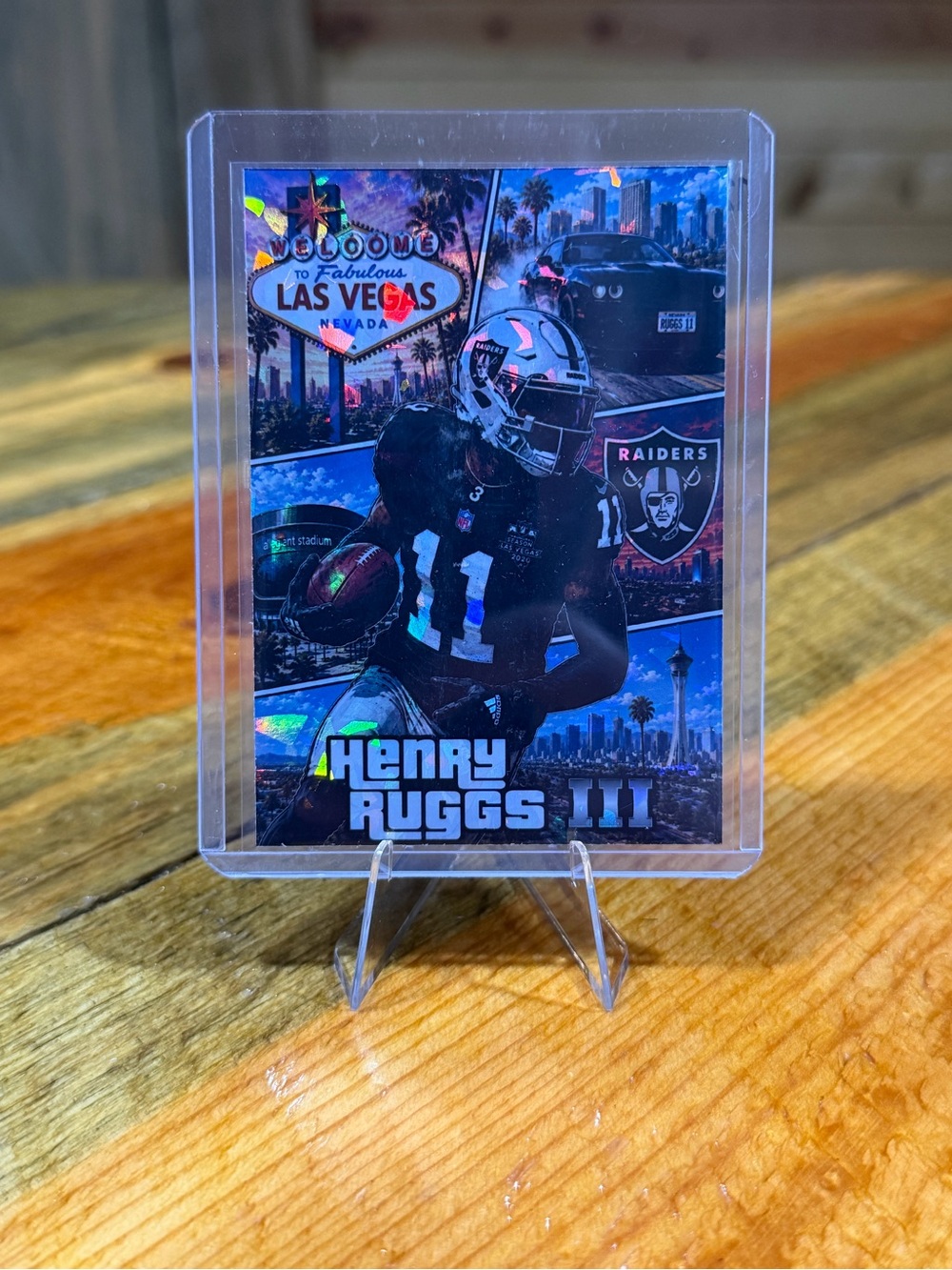Henry Ruggs III Las Vegas Raiders Custom Football Trading Card